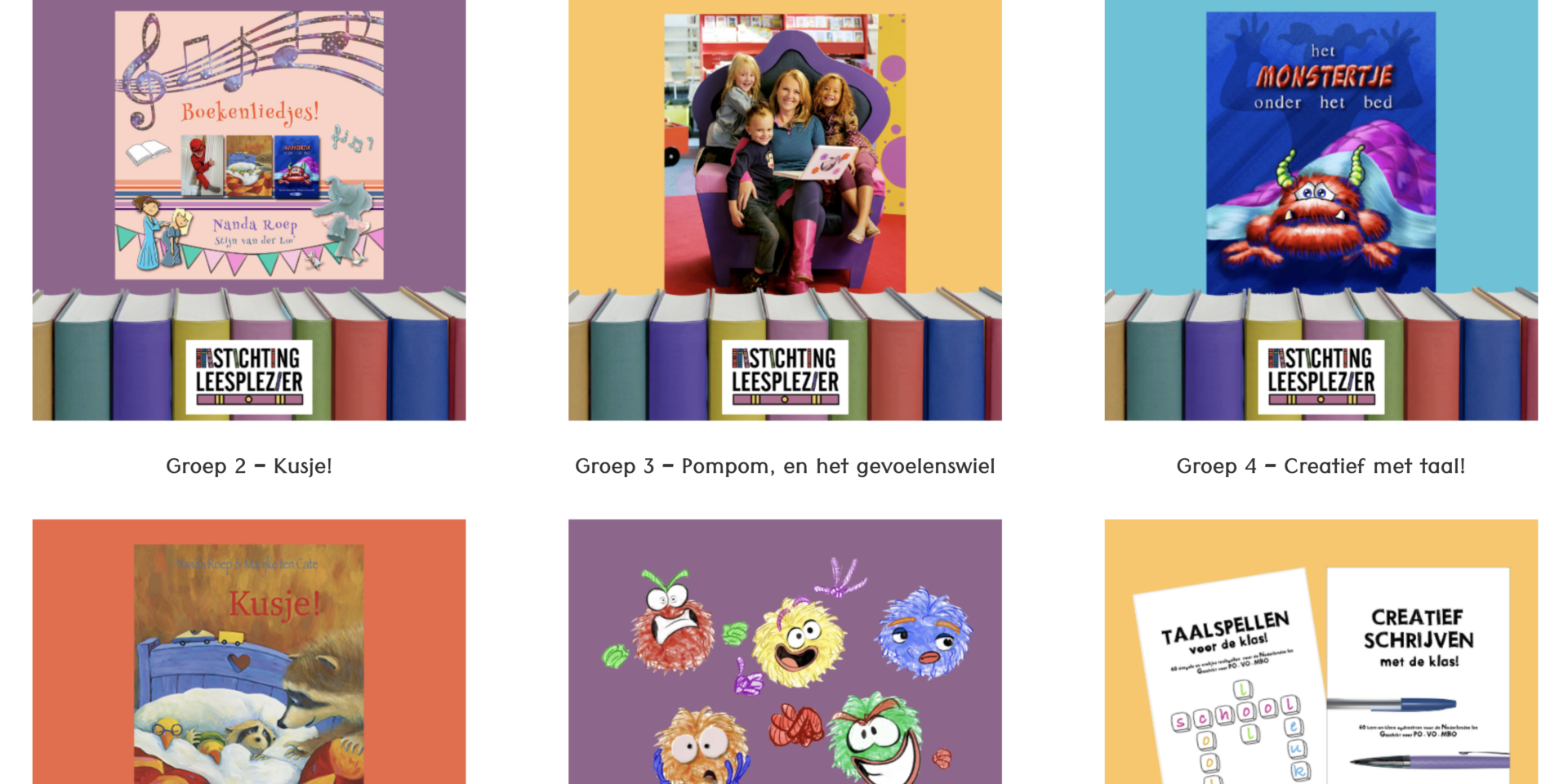 Leesplezier voor alle groepen van de school en elke klas