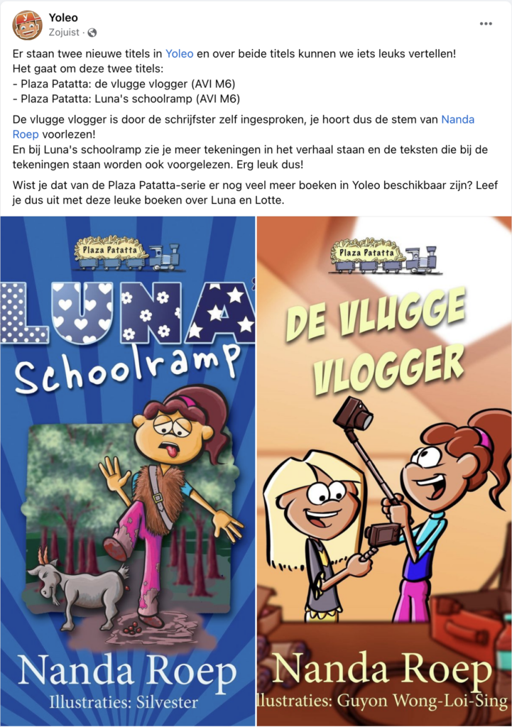 Gratis lezen met de klas met Yoleo. Een project van de bibliotheek.