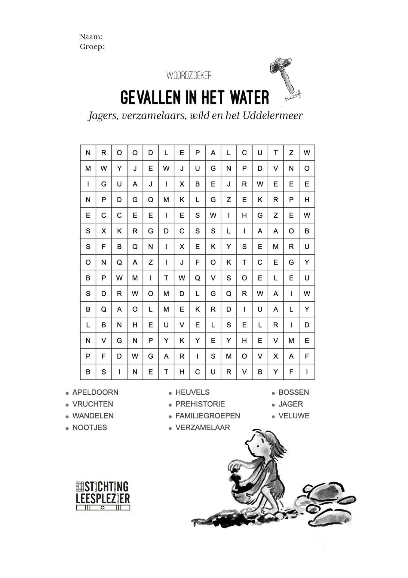 1-Taalspel-Woordzoeker-Apeldoorn-Jagers en verzamelaars-geschiedenis