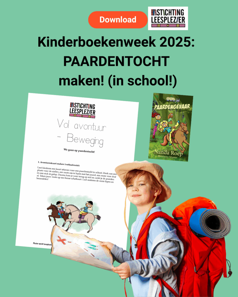 Kinderboekenweek 2025, leuke activiteit met speurtocht in school